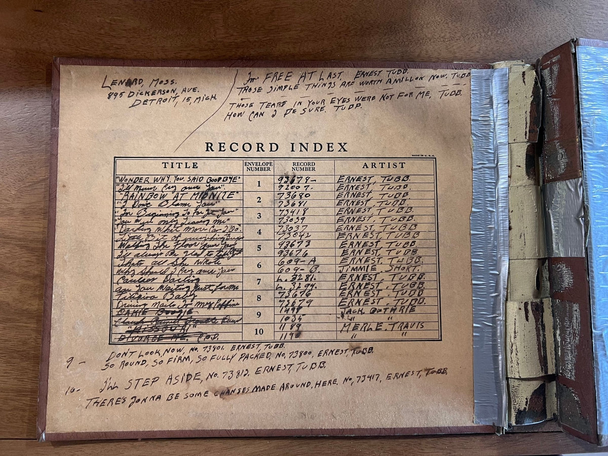 Ernest Tubb Collection of 10" 78 rpm Records 