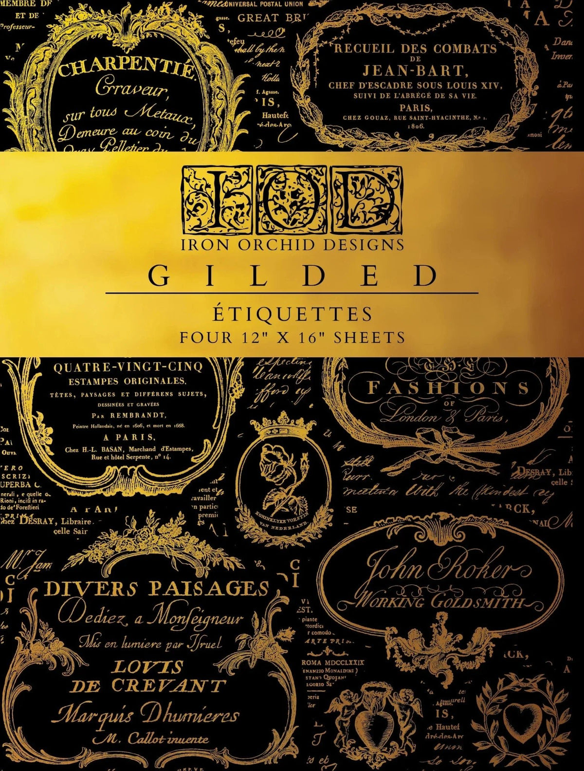 Étiquettes IOD Foil Transfer 12x16 Pad™ - The Mustard Seed Collection, The Seed