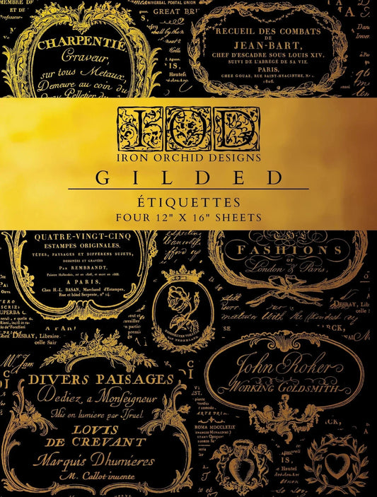 Étiquettes IOD Foil Transfer 12x16 Pad™ - The Mustard Seed Collection, The Seed