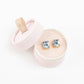 Everlyn Boxed Post Earring: Light Rose