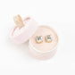 Everlyn Boxed Post Earring: Light Rose