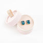 Everlyn Boxed Post Earring: Light Rose