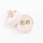Everlyn Boxed Post Earring: Light Rose