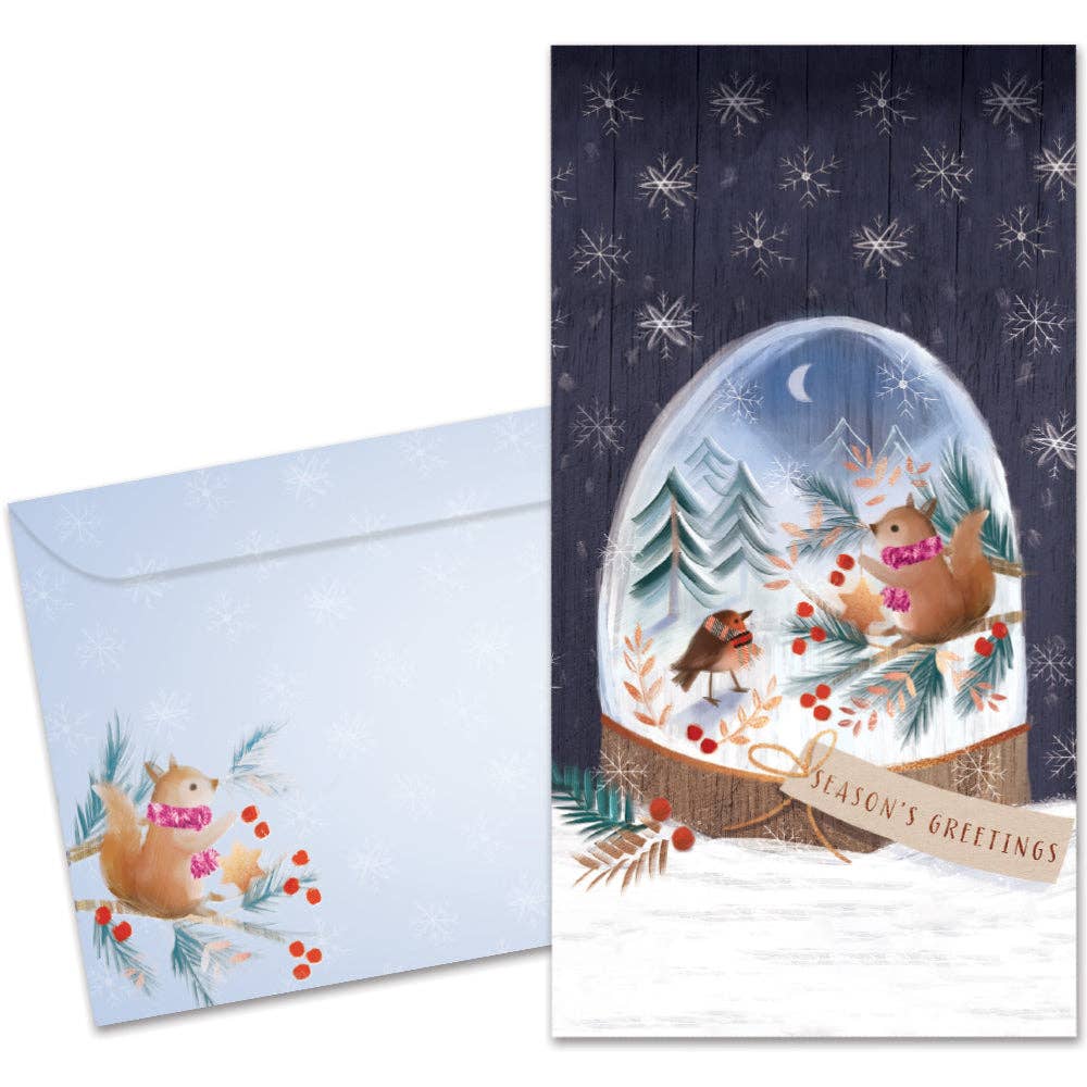 Sweet Snowglobe Money Holder Christmas