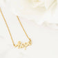 18K Gold PVD Stainless Steel  "Hope" Script Charm Necklace: Gold WJW
