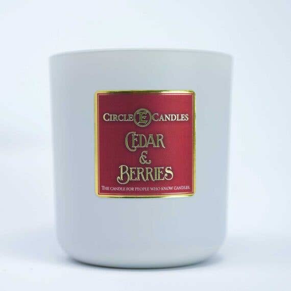 Cedar & Berries: Jar Candle 14oz Circle E Candles