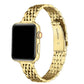 Rainey Skinny Stainless Steel Band for Apple Watch: Silver/Gold / Fits All Models Posh Tech