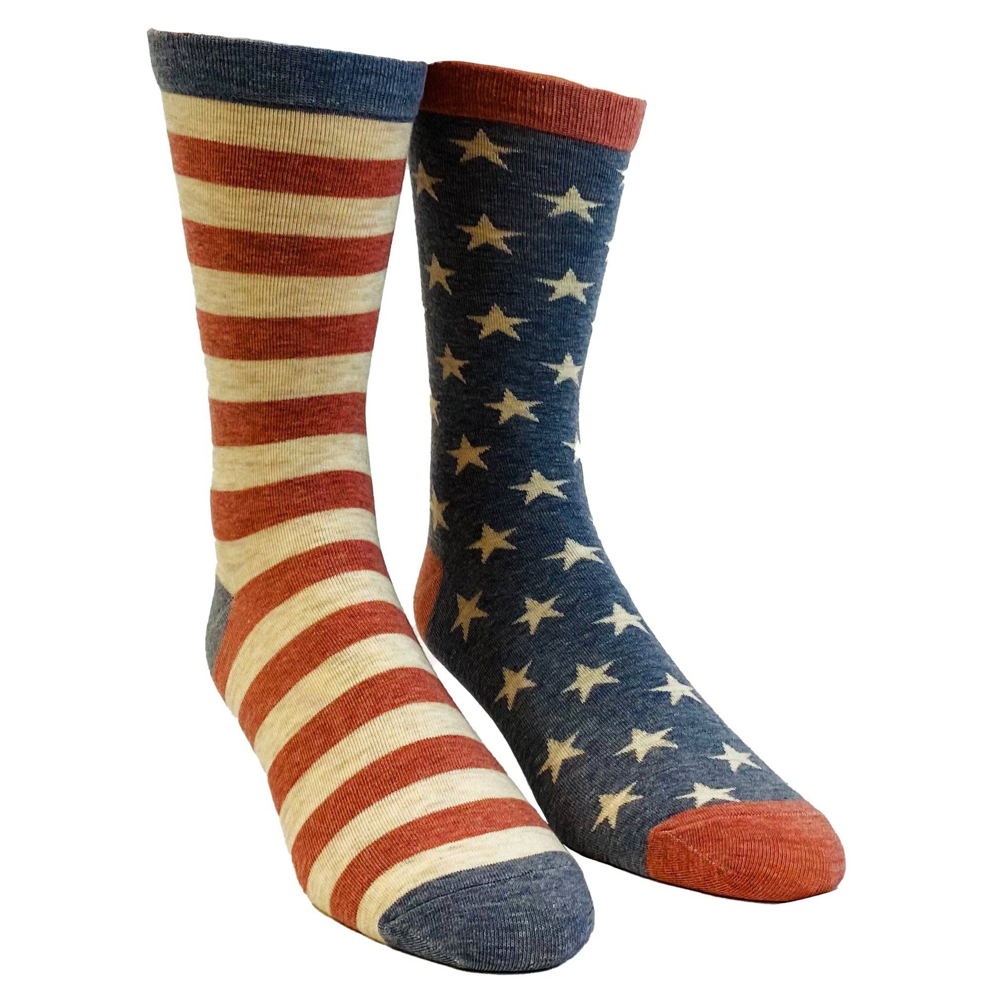 Men's Stars And Stripes Socks: Size 9-11