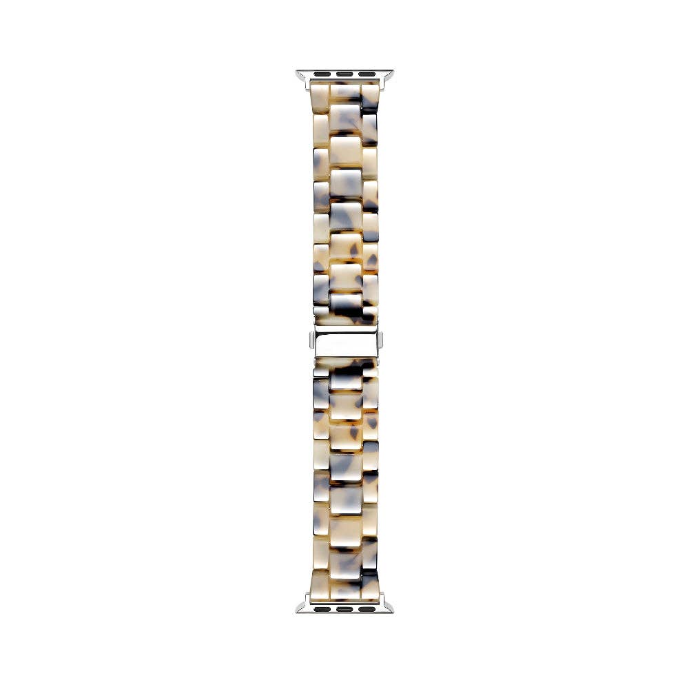 Claire Resin Band for Apple Watch: Light Natural Tortoise / Fits All Models Posh Tech