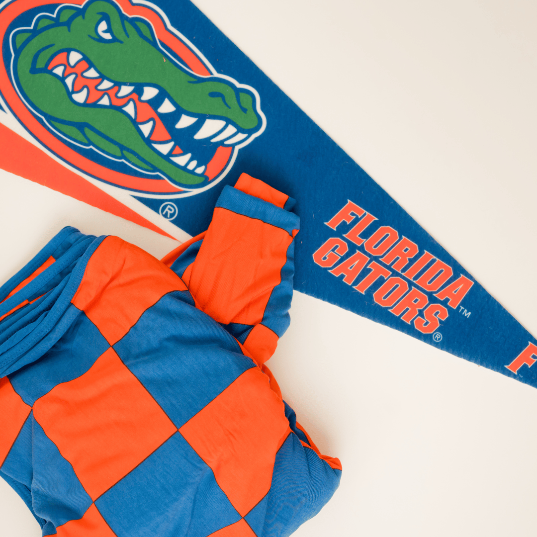 Orange/Blue, Swaddle Blanket, Gameday, Dorm Room: Adult