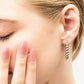 18K Gold PVD Stainless Steel Circle Ball Hoop Earrings: Gold WJW