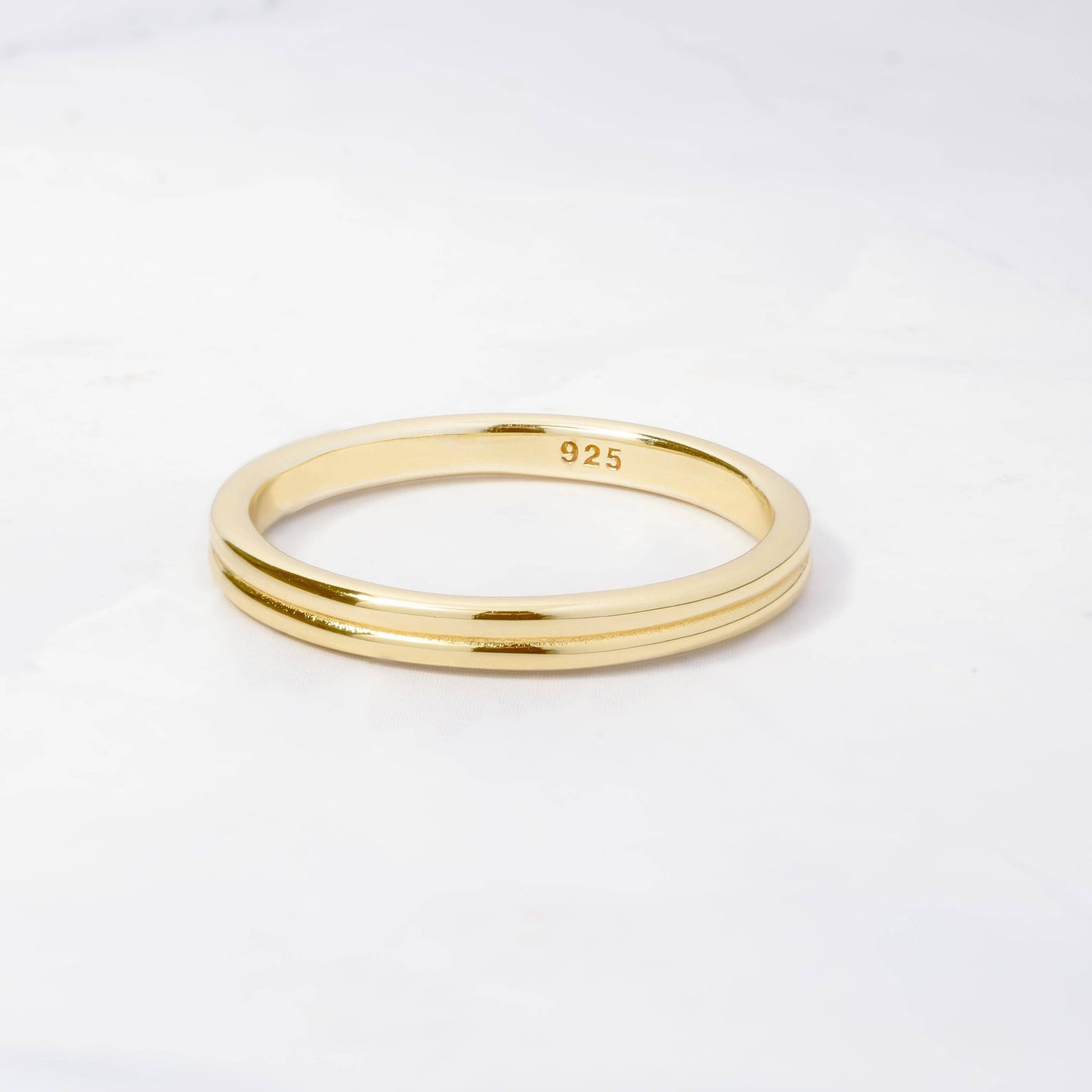 Double Band Ring: Gold / 9