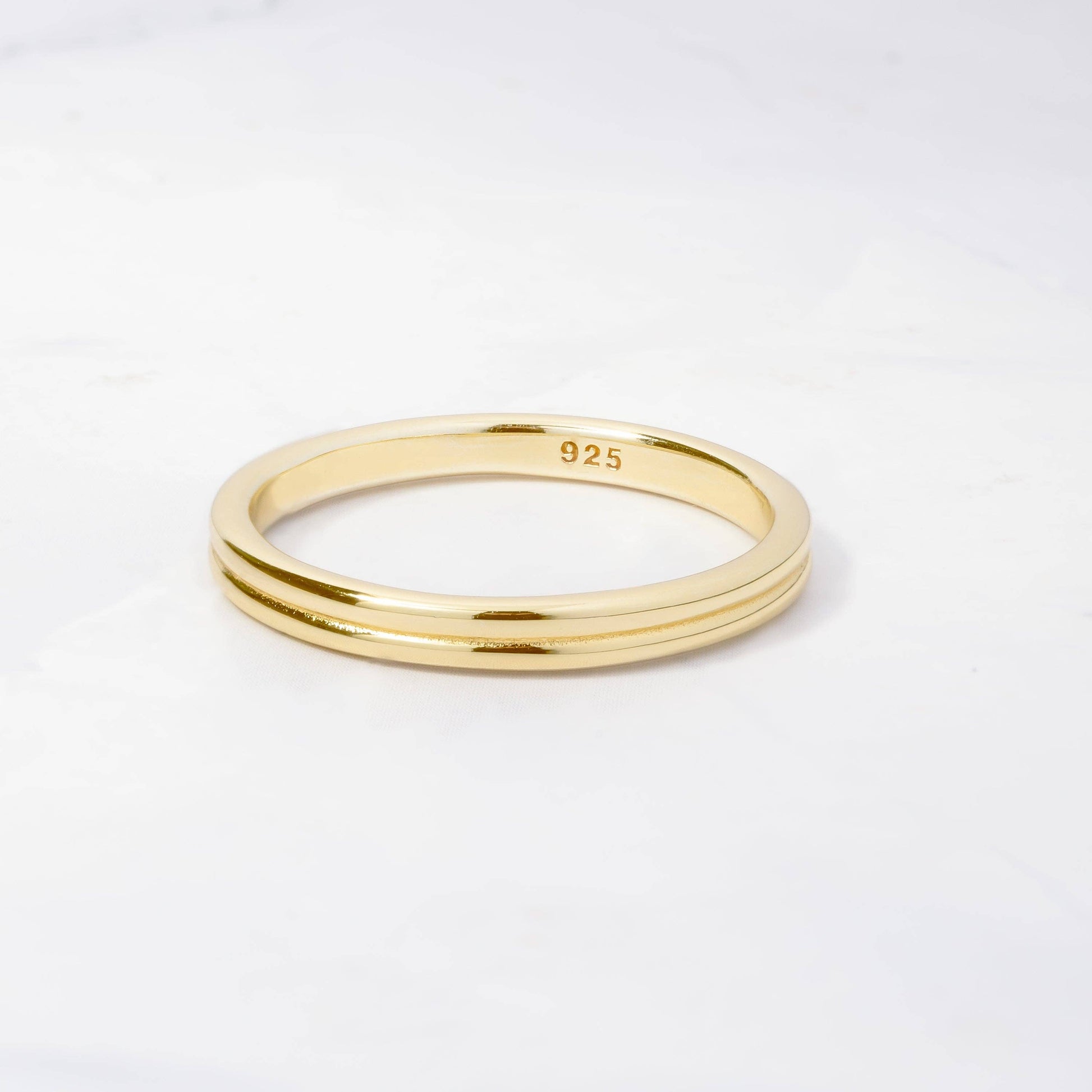 Double Band Ring: Gold / 9