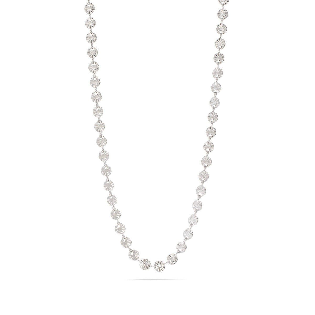 18K Gold PVD Stainless Steel Sunburst Chain Necklace: Gold / 16+2" WJW