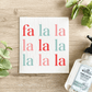 Fa La La La Christmas - Swedish Dishcloth - The Mustard Seed Collection, The Seed