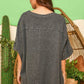 Loose Fit Top with "Mama" Camo Patch Fantastic Fawn