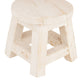 Farmhouse Reclaimed Wood Mini Stools-Stool-Home Decor-8x8 in: White - The Mustard Seed Collection, The Seed