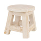 Farmhouse Reclaimed Wood Mini Stools-Stool-Home Decor-8x8 in: White - The Mustard Seed Collection, The Seed