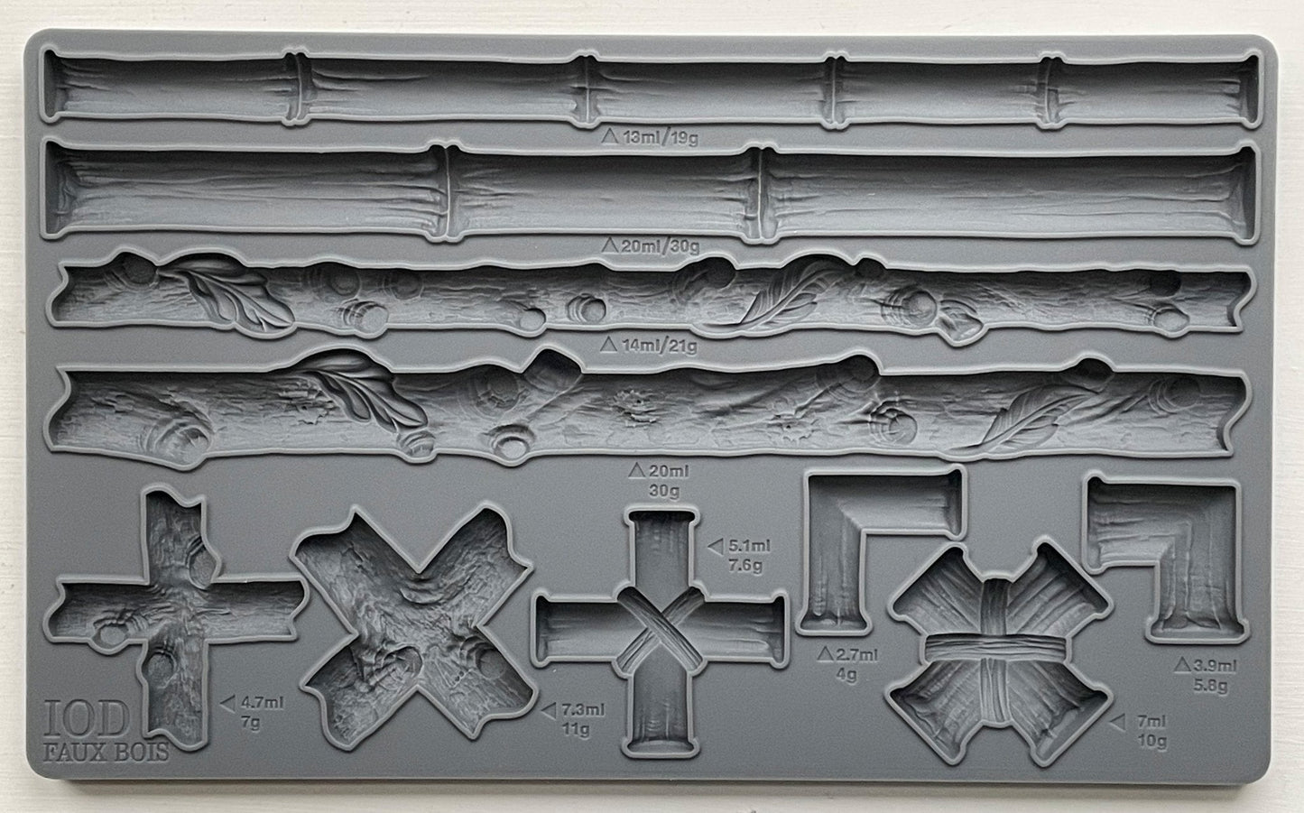 Faux Bois 6X10 IOD Mould