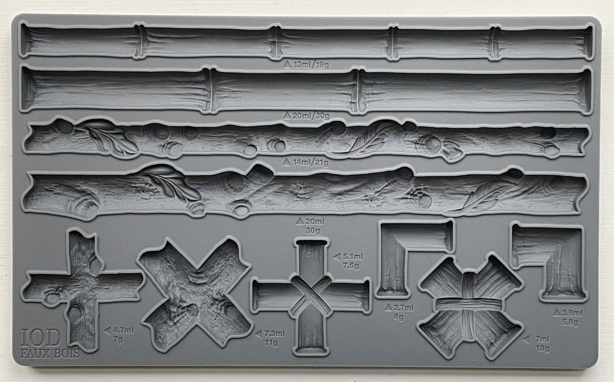 Faux Bois 6X10 IOD Mould - The Mustard Seed Collection, The Seed