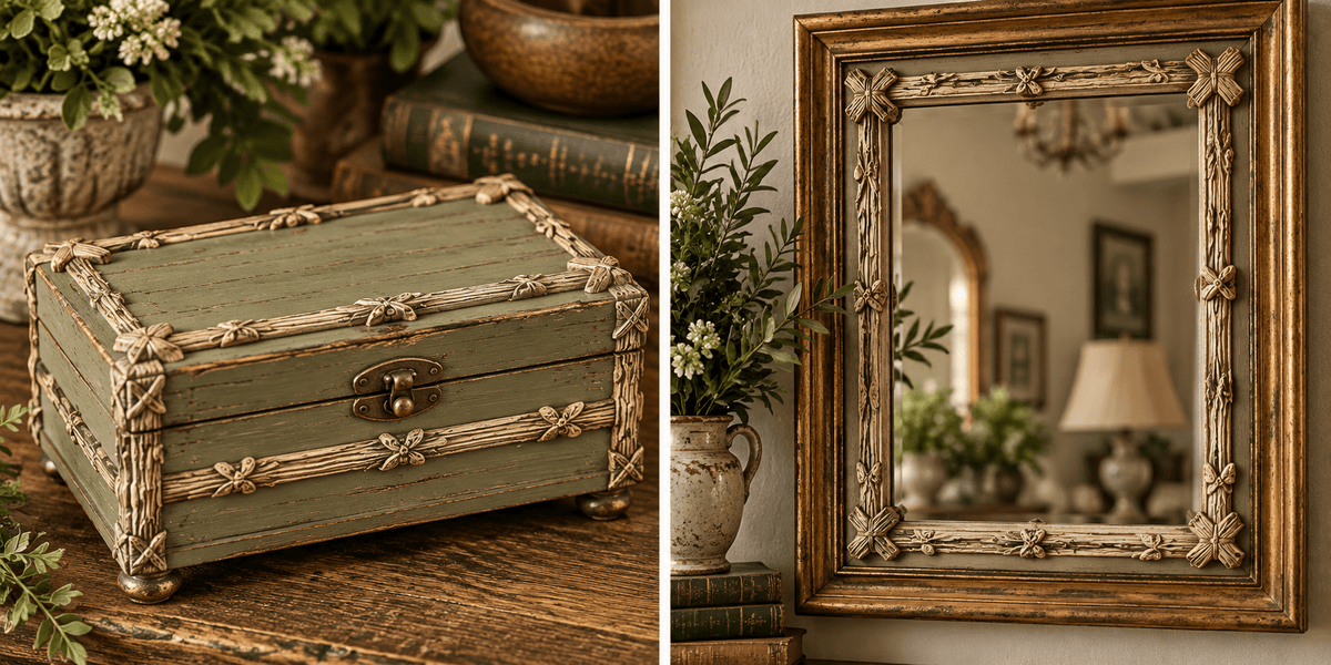 Faux Bois IOD Mould 6x10 | Iron Orchid Designs DIY Decor CastingMoulds