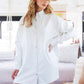 Faux Leather Loose Fit Shirt Dress - The Mustard Seed Collection, The Seed