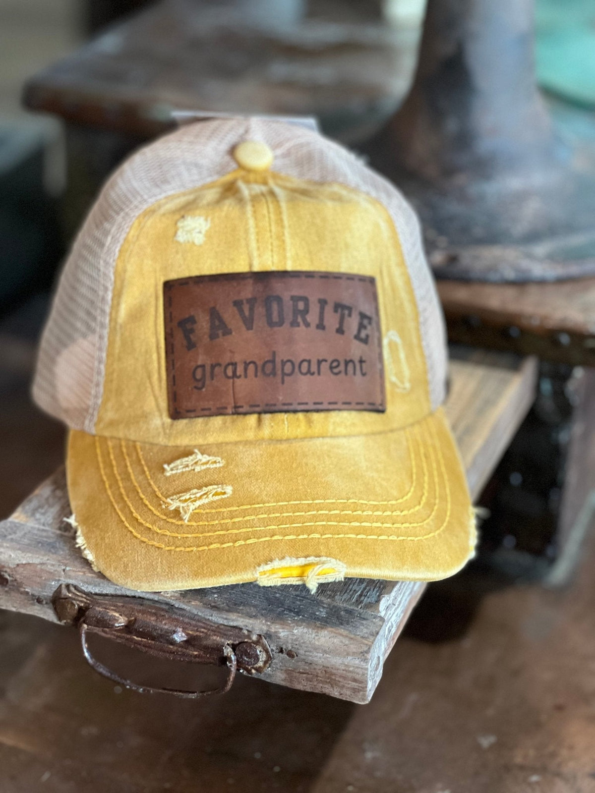 "Favorite Grandparent" Criss Cross Pony Cap 