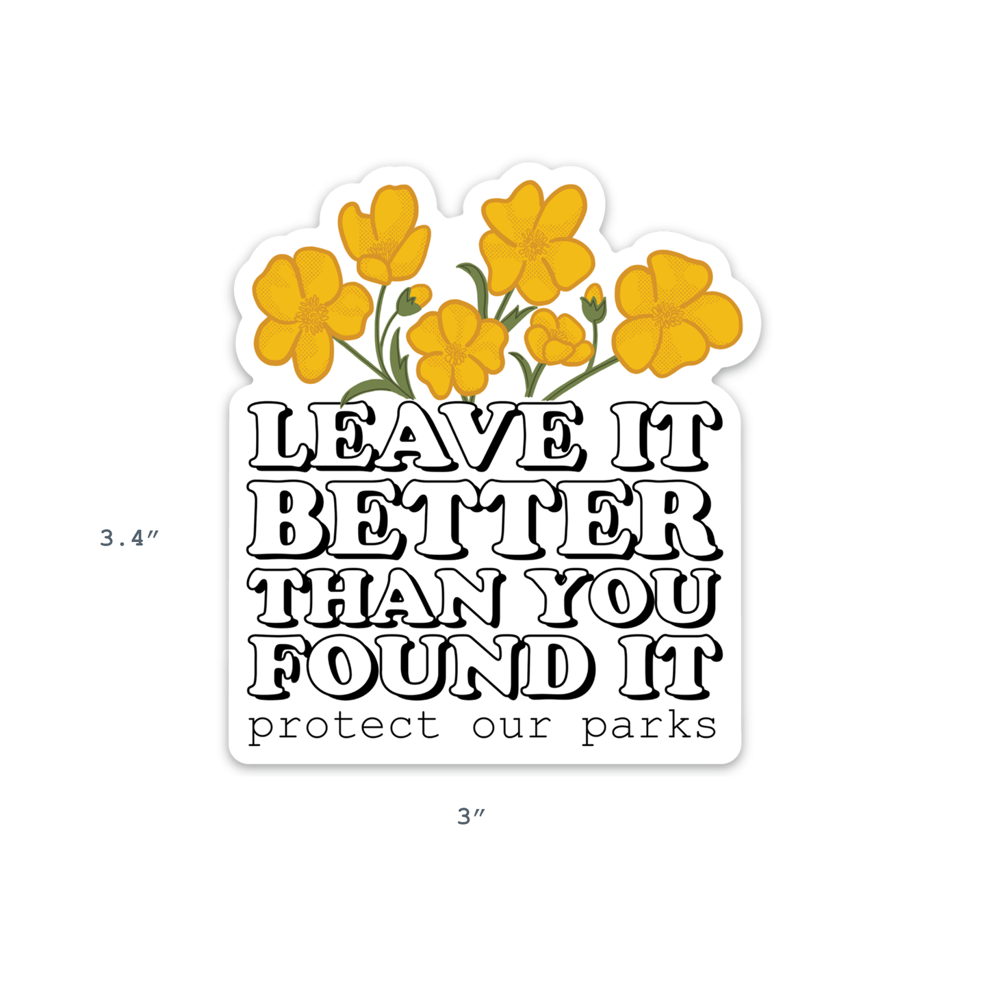 Leave it better than you found it national park sticker