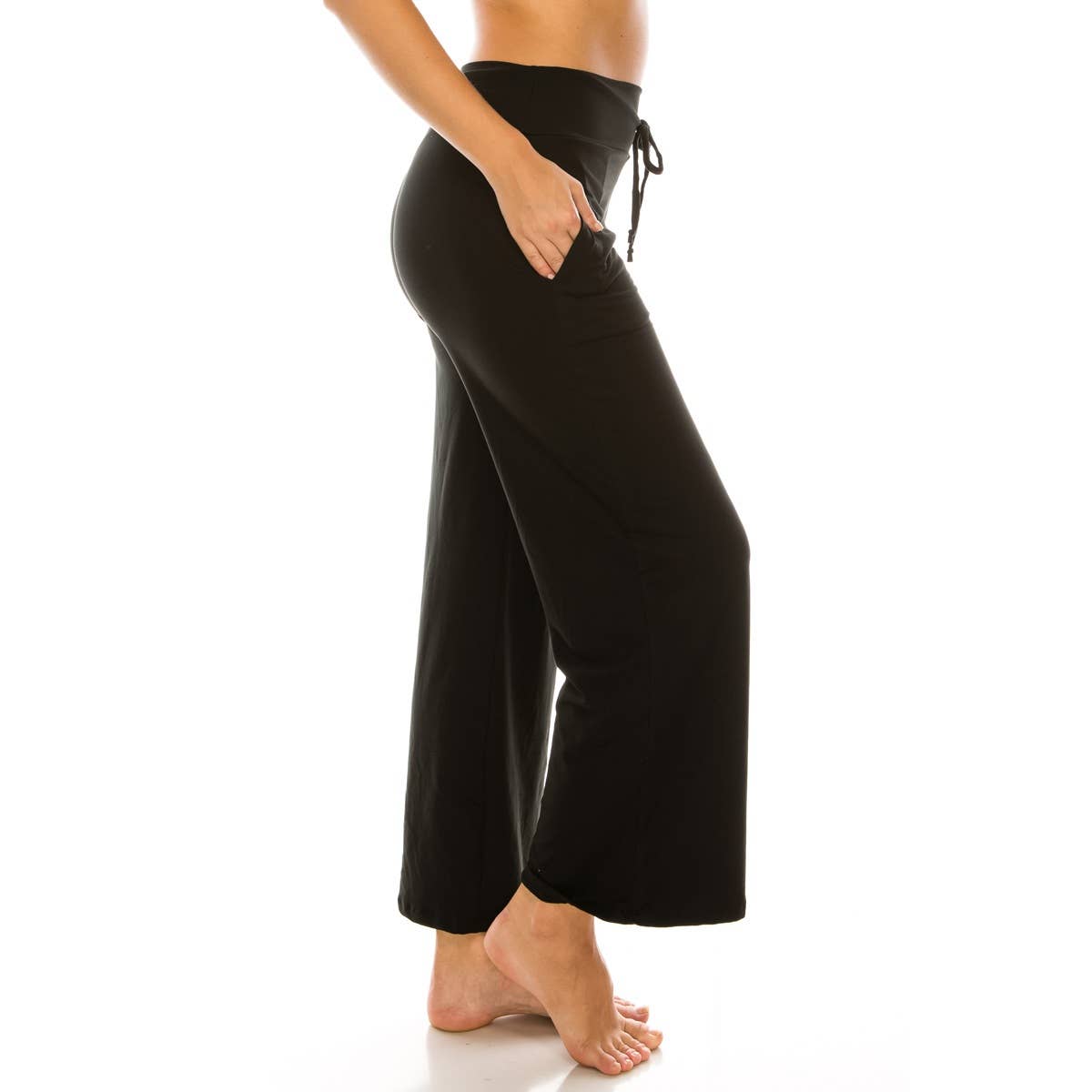 Buttery Soft Pajama Pants with Drawstring: Black
