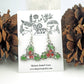 Festive Holly Earrings: Yellow Gold