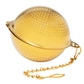 Gold Fine Mesh Tea & Herb Infuser Ball with chain Roots And Leaves