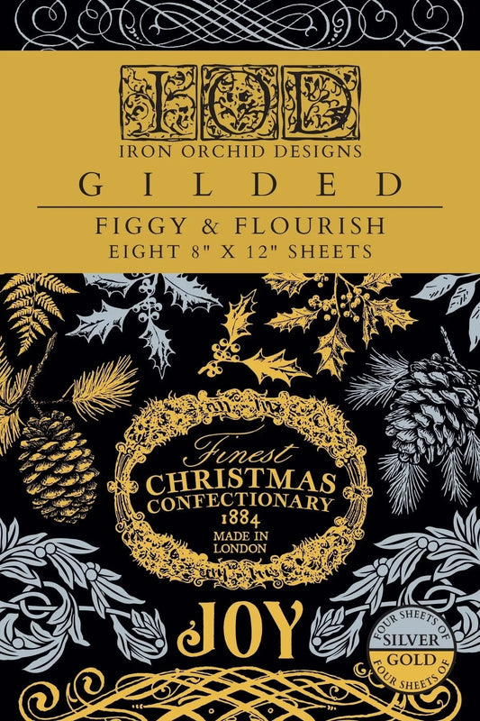Figgy & Flourish IOD Foil Transfer 8X12 Pad - The Mustard Seed Collection, The Seed