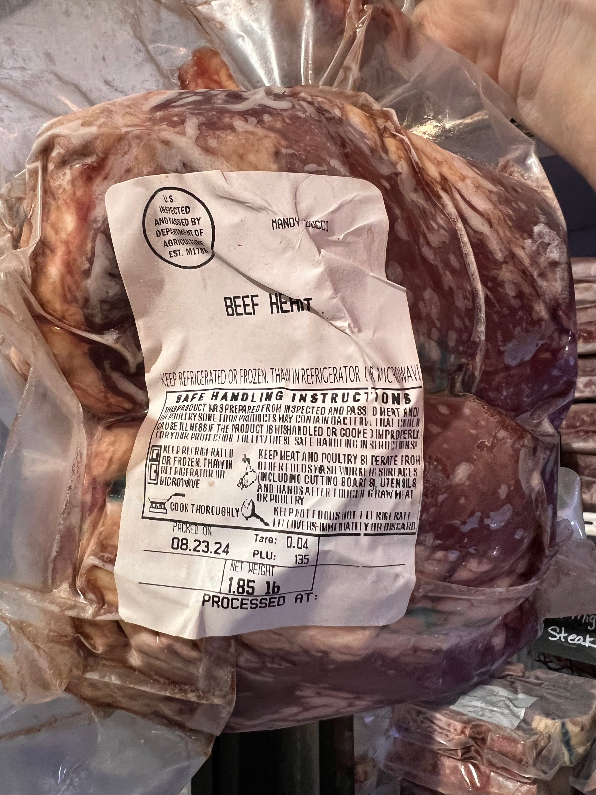 FL Grass Fed Grass Finished Heart