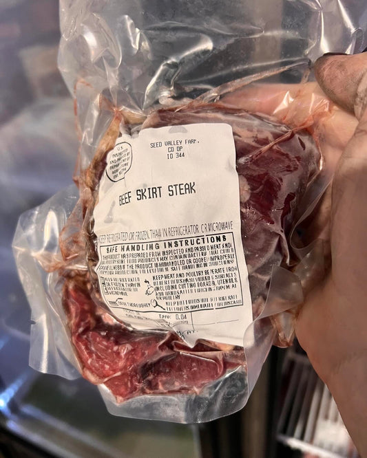 FL Grass Fed Grass Finished Skirt Steak - The Mustard Seed Collection, The Seed