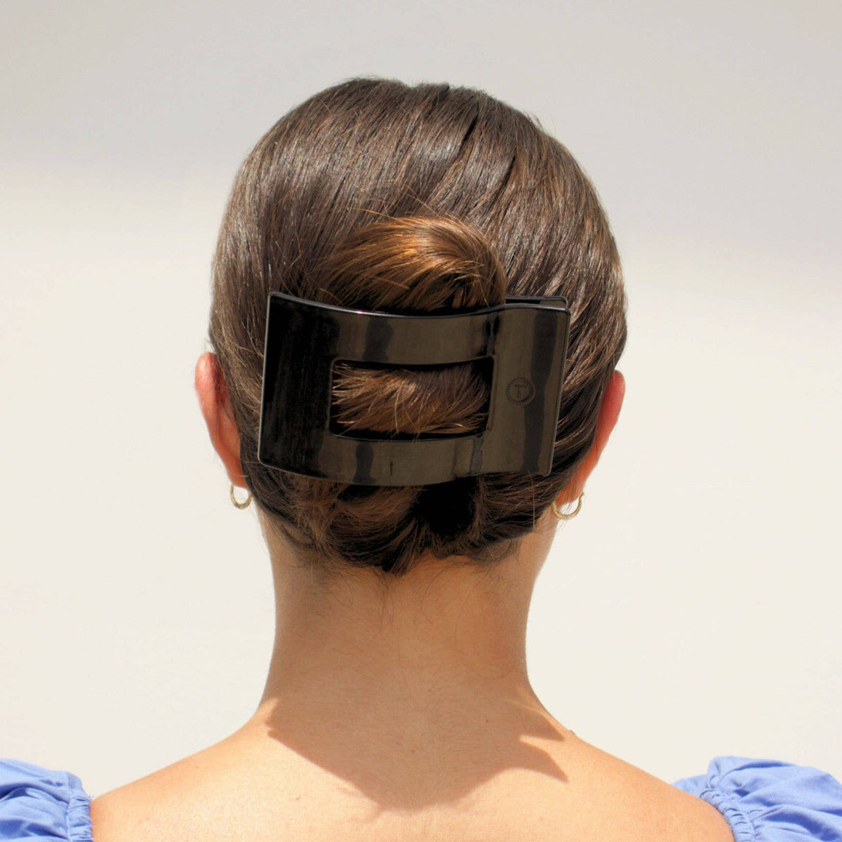 Flat Rectangle Hair Clip | Large | Jet Black - The Mustard Seed Collection, The Seed