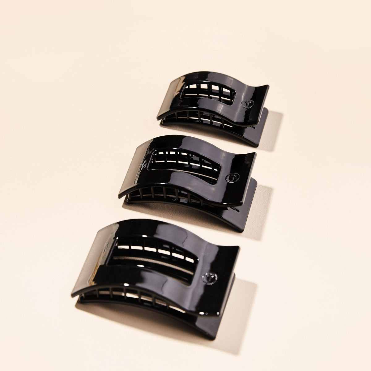 Flat Rectangle Hair Clip | Medium | Jet Black - The Mustard Seed Collection, The Seed