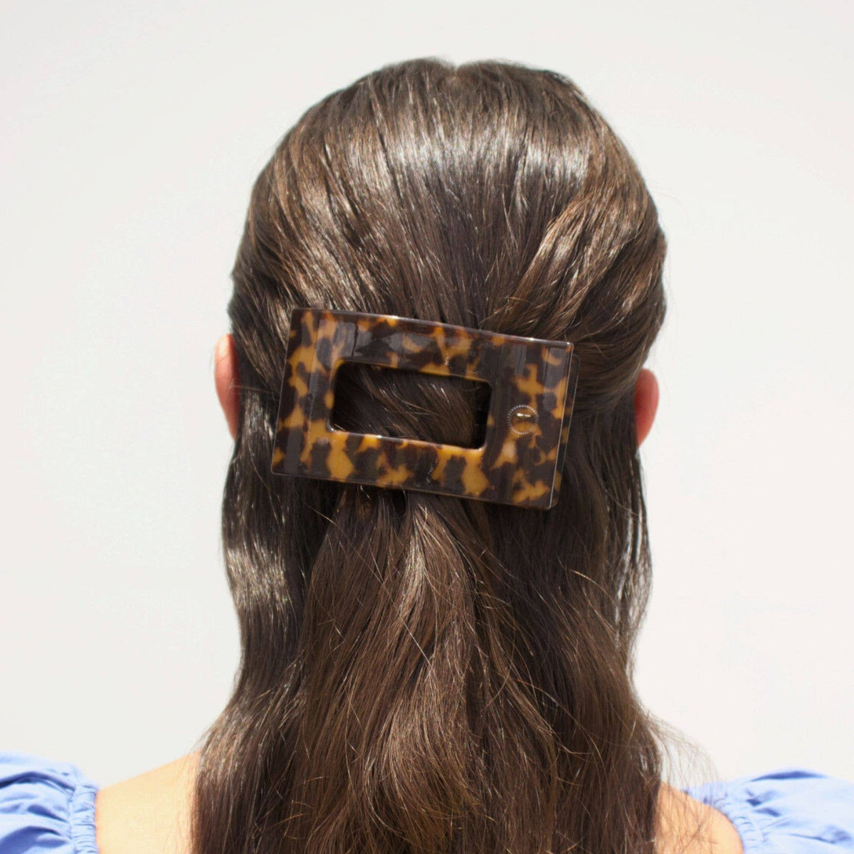 Flat Rectangle Hair Clip | Medium | Tortoise - The Mustard Seed Collection, The Seed