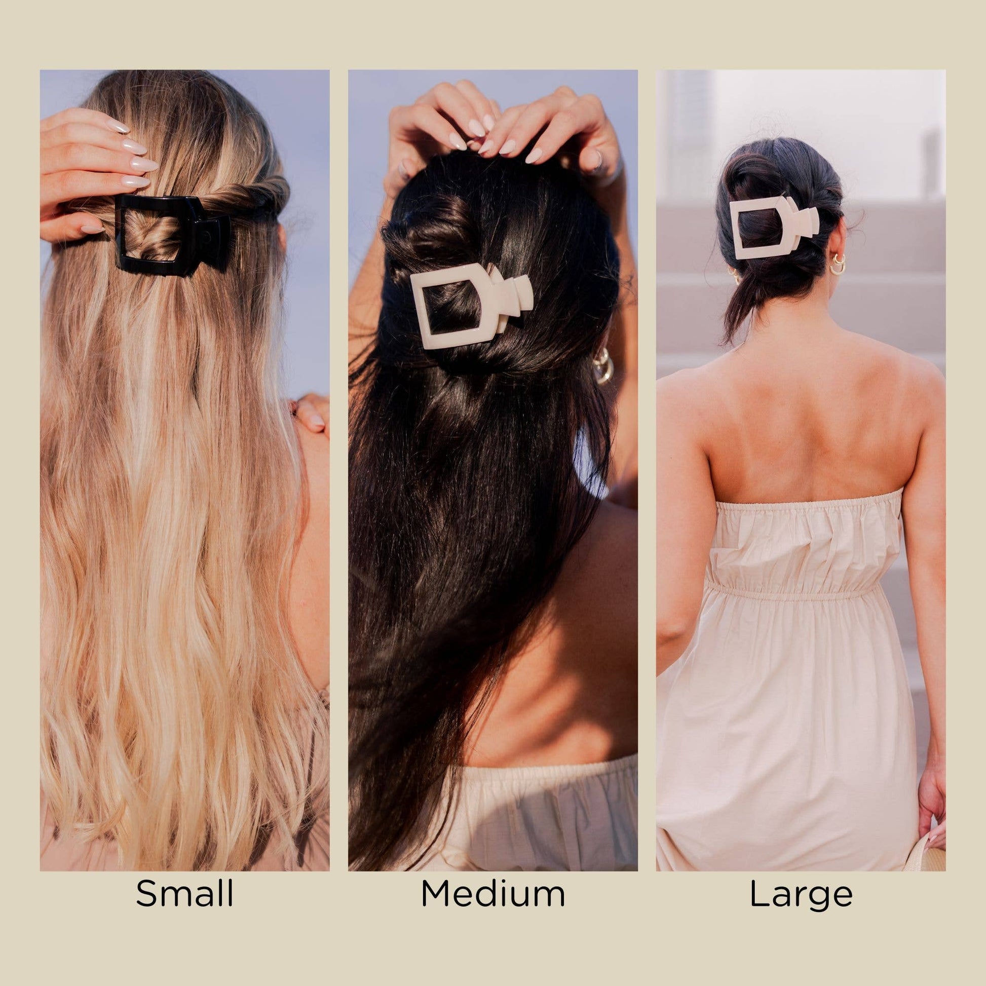 Flat Square Hair Clip | Medium | Tropical Punch - The Mustard Seed Collection, The Seed