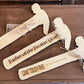 Flat Wooden Hammer for Father's Day Greetings 