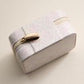 Floral Print Vegan Leather Travel Jewelry Box 