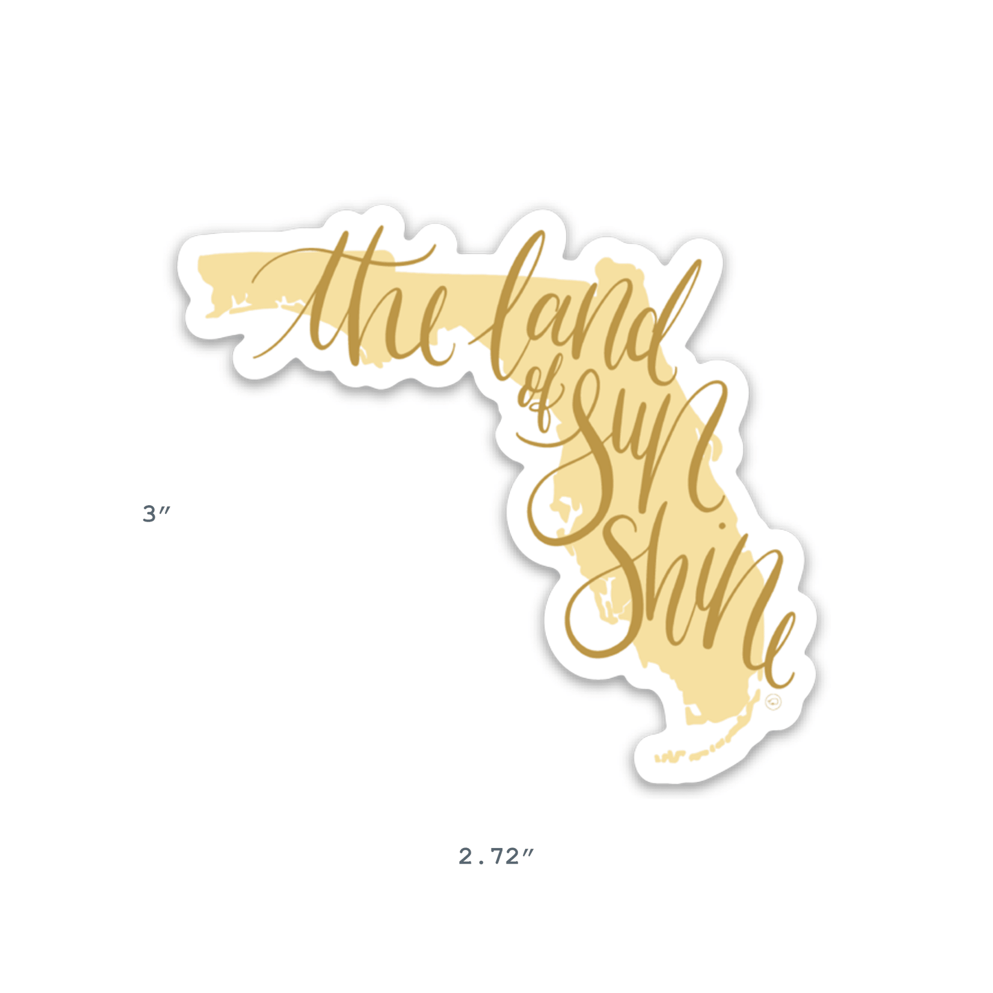 Florida "land of sunshine" sticker