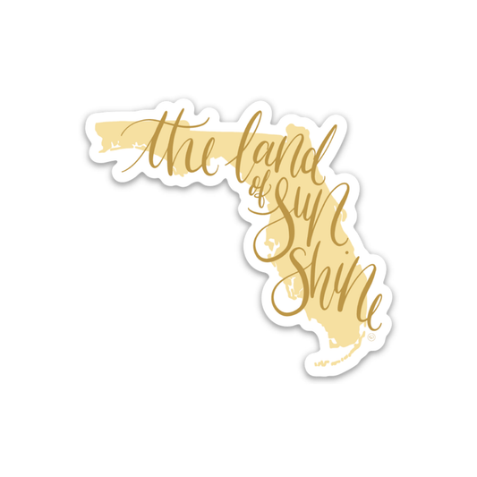 Florida "land of sunshine" sticker - The Mustard Seed Collection, The Seed