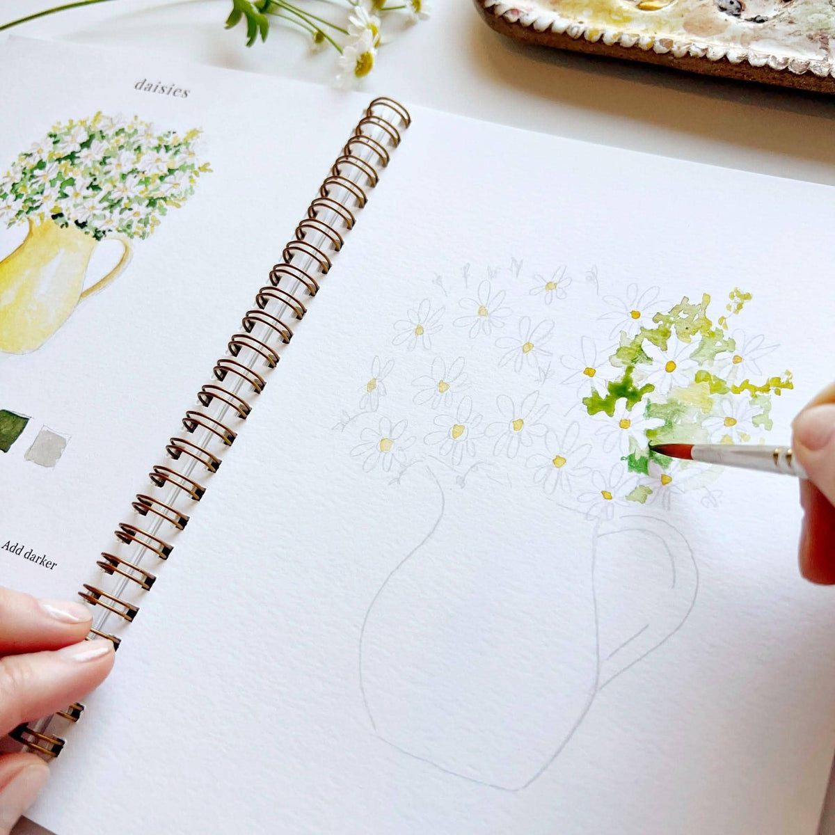 Flowers watercolor workbookcraft