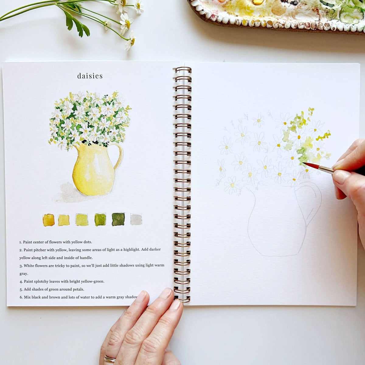 Flowers watercolor workbookcraft