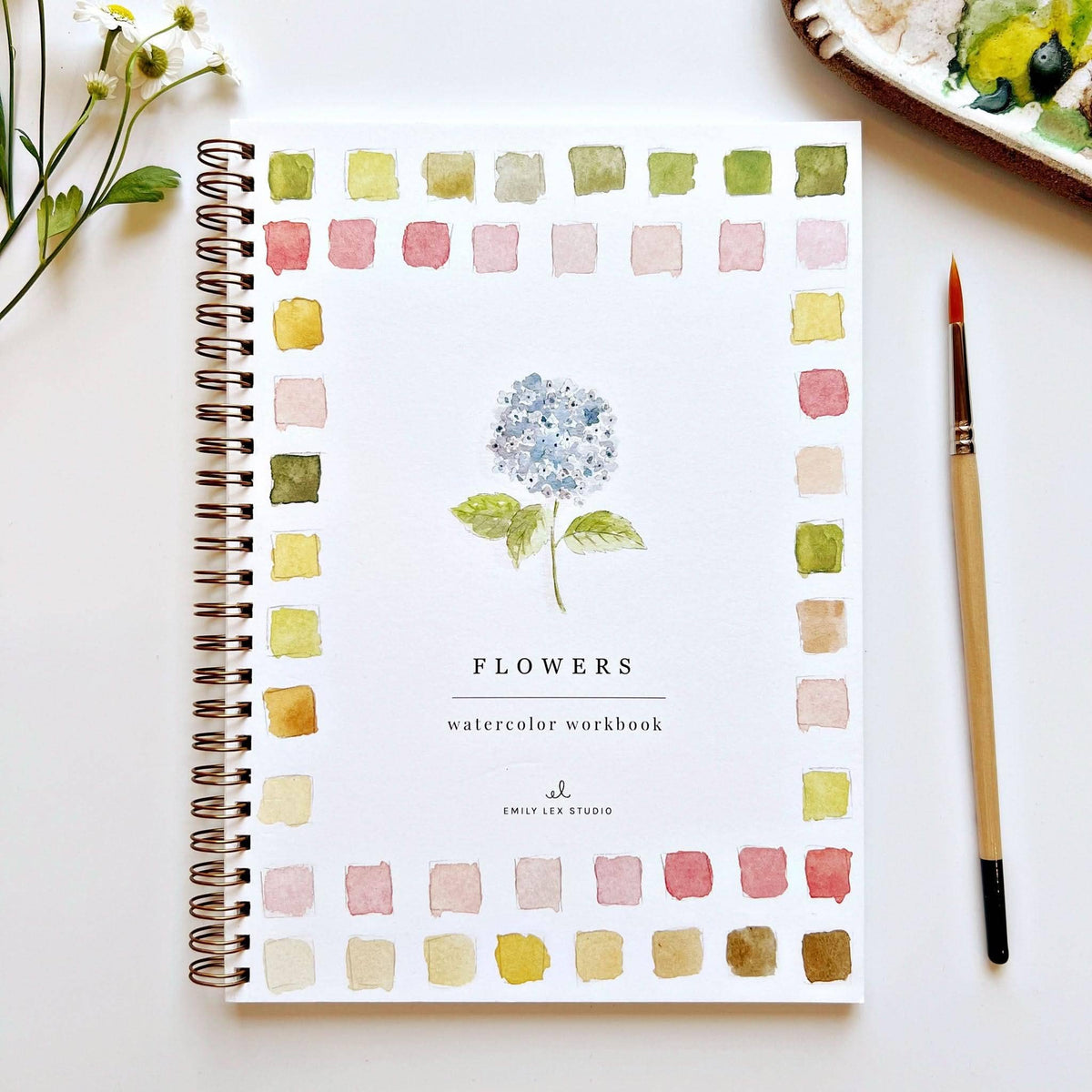 Flowers watercolor workbookcraft
