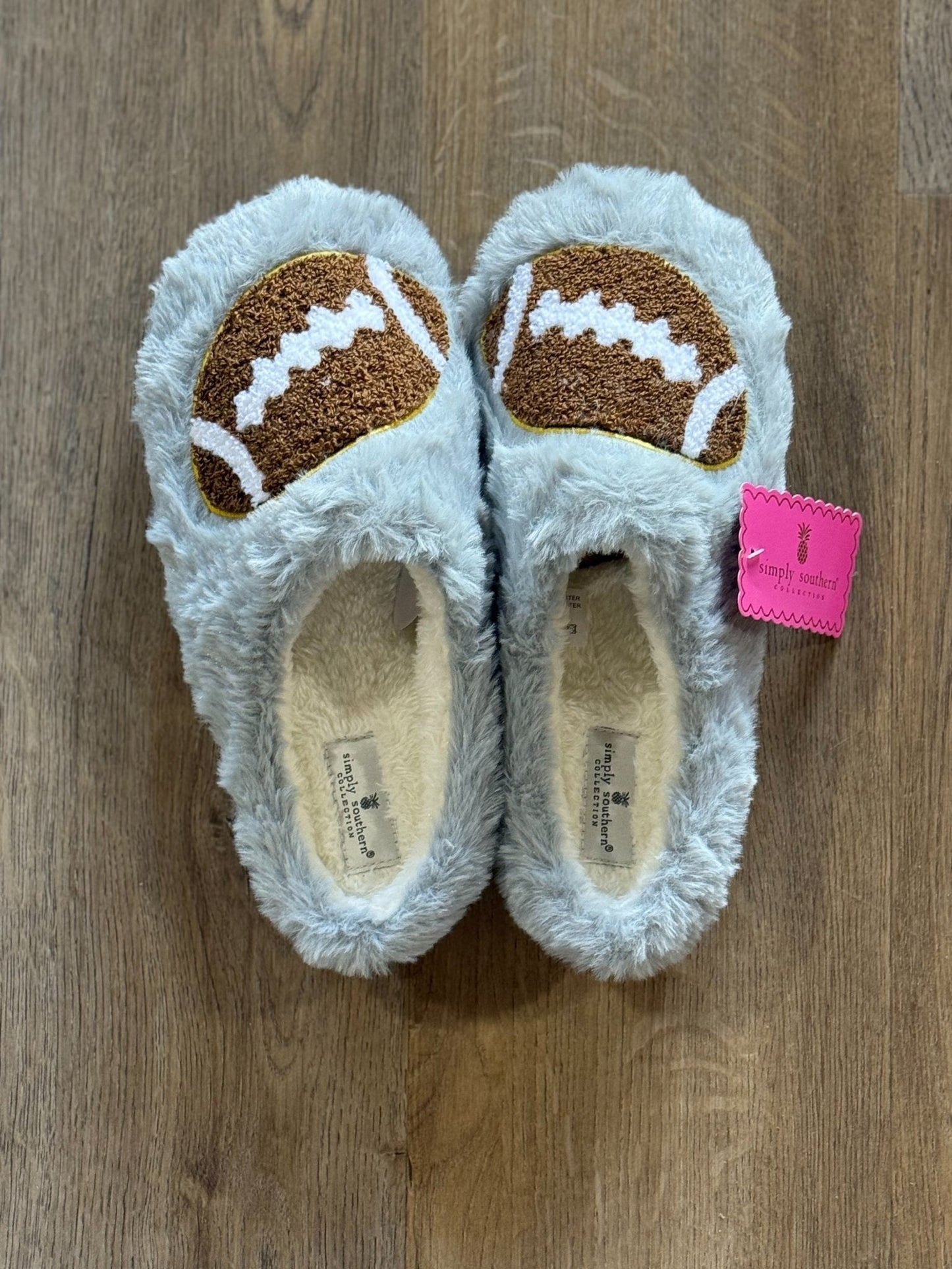 Football Slippers Simply Southern