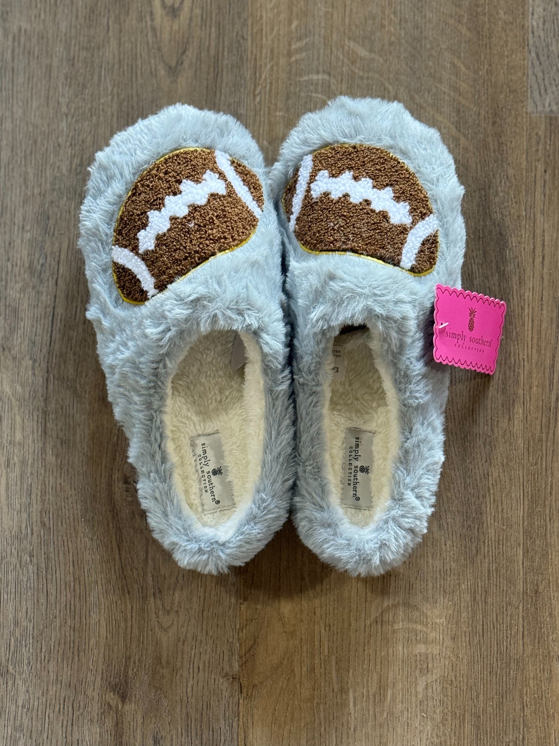 Football Slippers Simply Southern