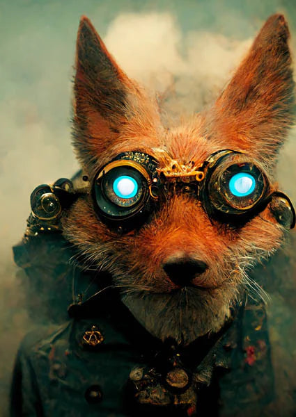 A1 Fox Mint Decoupage Paper