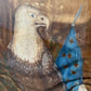 Framed Eagle Painting on Velvet 