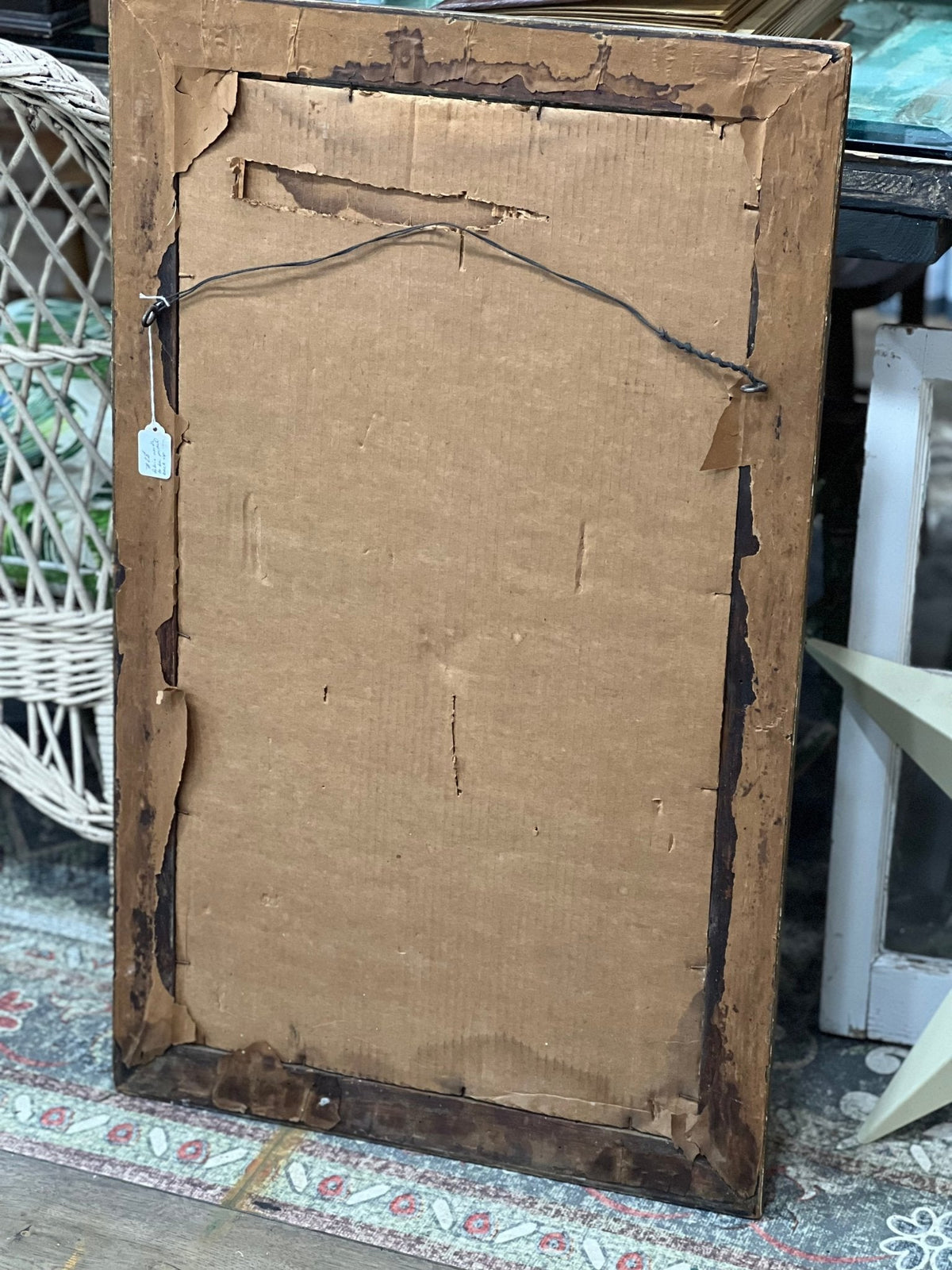 Framed Eagle Painting on Velvet 